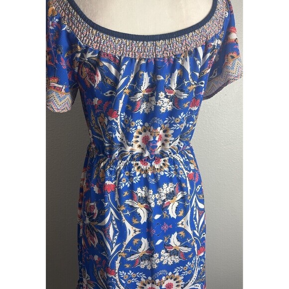 Kiki Larue Vibrant Short Sleeve Hi Lo Ruffle Dress Size Medium - Picture 6 of 11